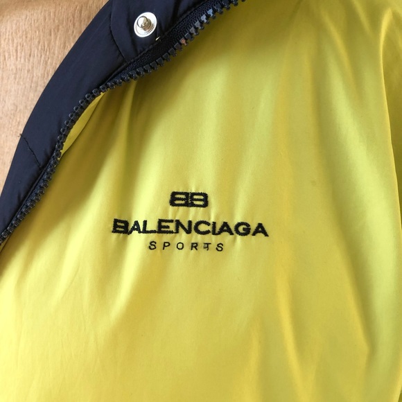 Balenciaga Puffer, Mens Down Ski Jacket Sz L, w/removable hood - Picture 10 of 16